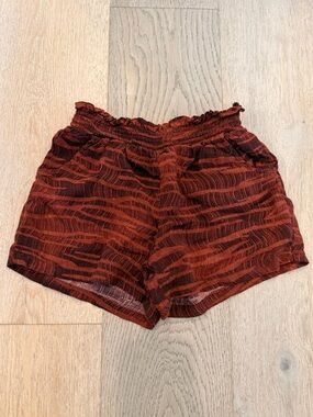 Old Navy Girls' Zebra-Print Poplin Pull-On Shorts